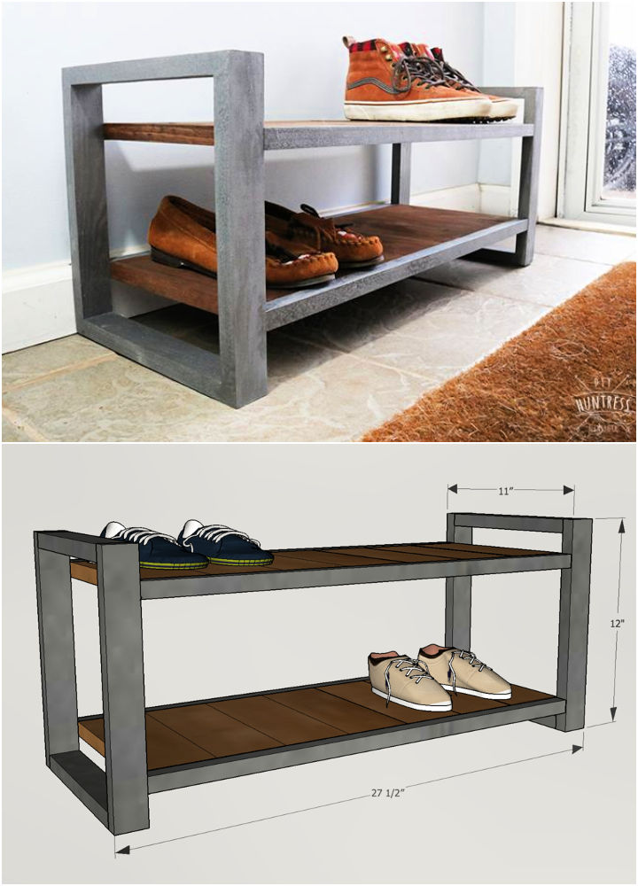 40 DIY Shoe Rack Ideas to Build Your Shoe Storage Space