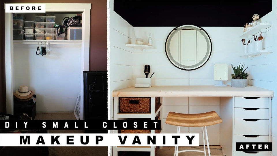 40 Cheap DIY Makeup Vanity Ideas DIY Vanity Table Plans