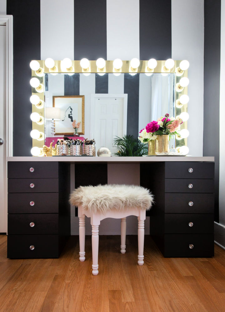 40 Cheap DIY Makeup Vanity Ideas DIY Vanity Table Plans