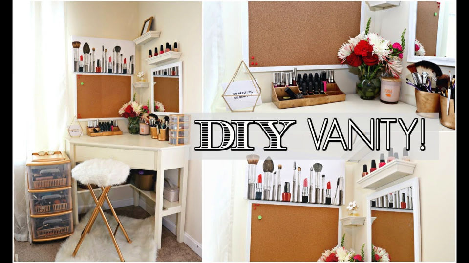 40 Cheap DIY Makeup Vanity Ideas DIY Vanity Table Plans