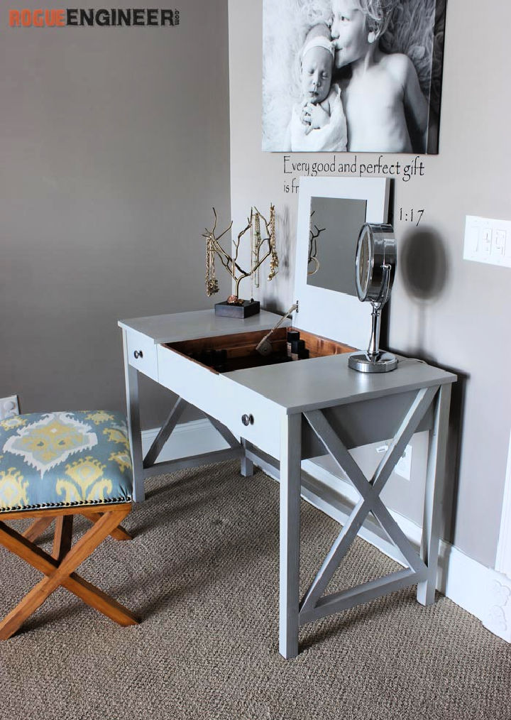 40 Cheap DIY Makeup Vanity Ideas DIY Vanity Table Plans