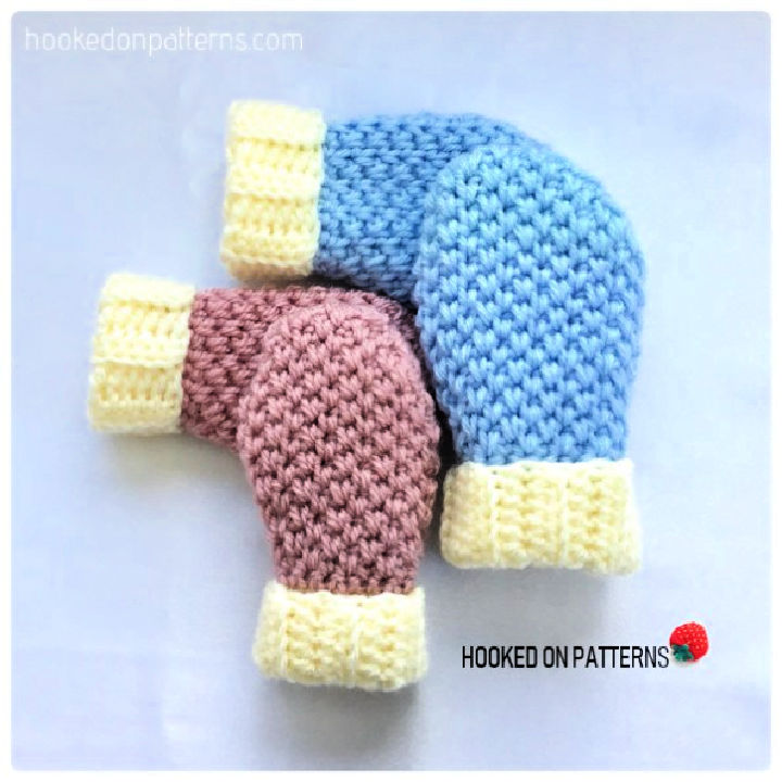 20 Crochet Baby Mittens (Free Pattern)