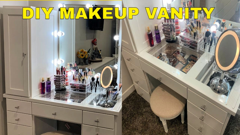 40 Cheap DIY Makeup Vanity Ideas DIY Vanity Table Plans