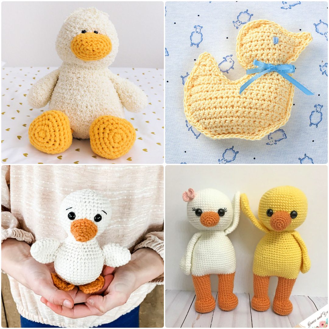 PDF Pattern Crochet Stuffed Dolls Toys Set 4 (Instant Download) 