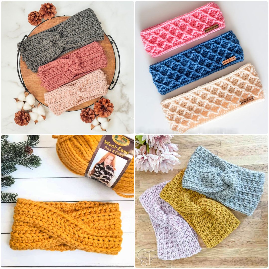 25 Free Crochet Headband Patterns (Ear Warmer Pattern)