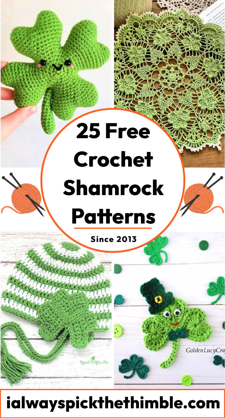 25 free crochet shamrock patterns printable pattern 