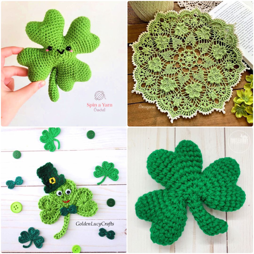 20 Fun Crochet Clover Patterns Perfect for St. Patrick's Day