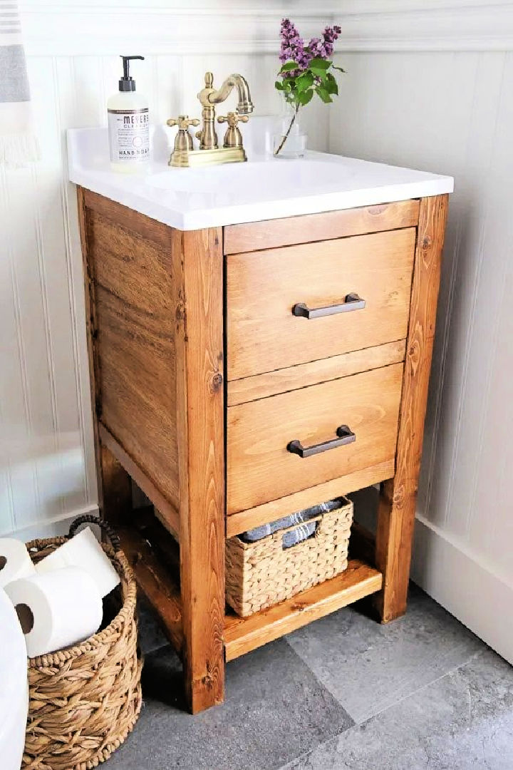 25 DIY Bathroom Vanity Ideas: How To Build a Bathroom Vanity