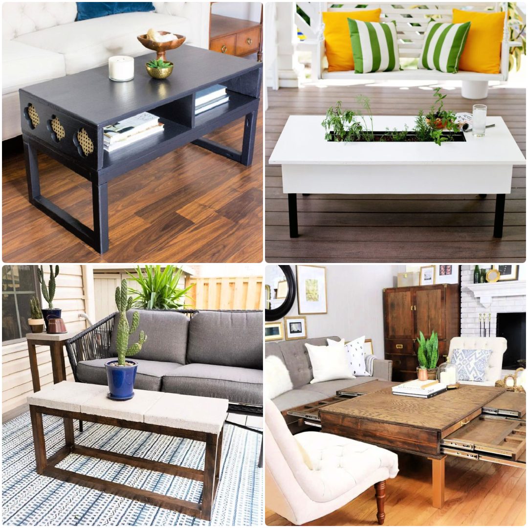 25 DIY Coffee Table Ideas Free Plans to Make Your Own