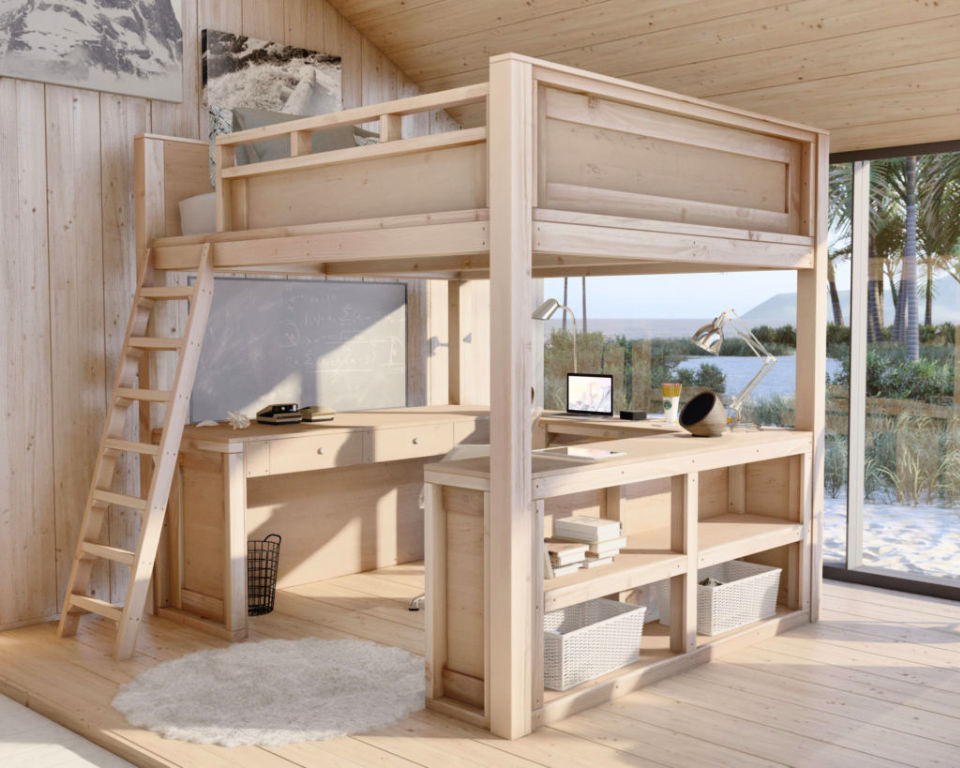 20 Free DIY Loft Bed Plans to Build Your Own Loft Bed
