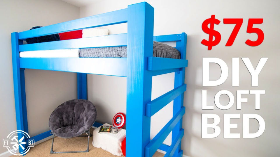 20 Free DIY Loft Bed Plans to Build Your Own Loft Bed