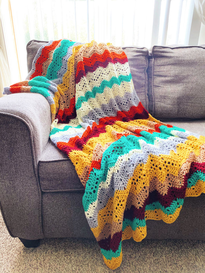 40 Free Chevron Crochet Patterns (PDF Blanket Pattern)