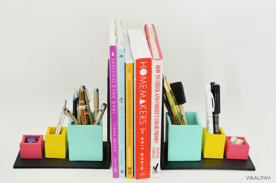 25 DIY Bookends Creative Ideas for Making Bookends