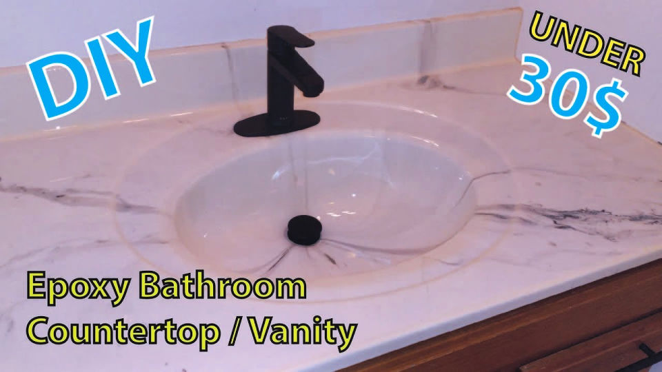 25 Cheap DIY Bathroom Countertop Ideas