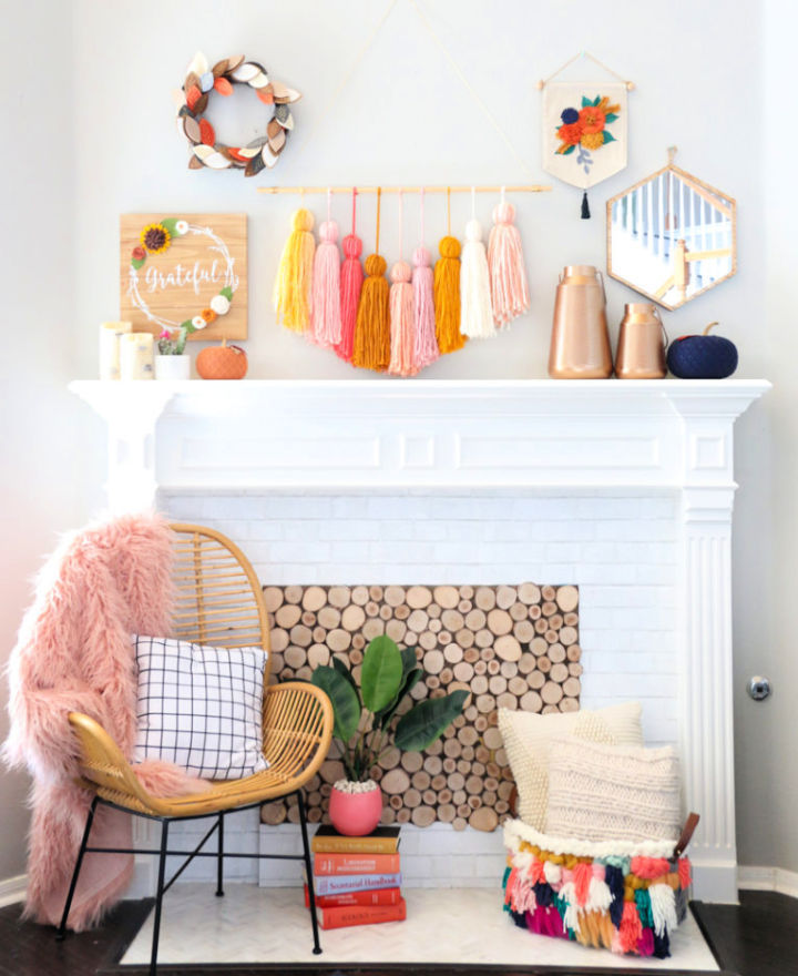 20 DIY Fireplace Screen Ideas How To Make a Fireplace Cover