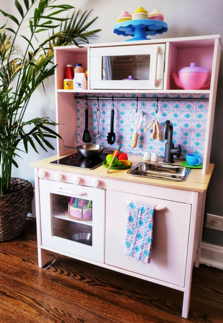 30 DIY Play Kitchen Ideas for Kids to Have Fun