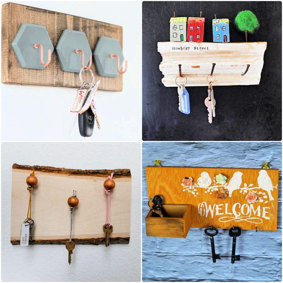 Recycle Keys For Home Decorating - Rustic Crafts & DIY