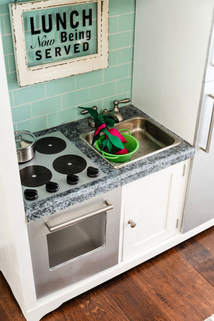 30 DIY Play Kitchen Ideas for Kids to Have Fun