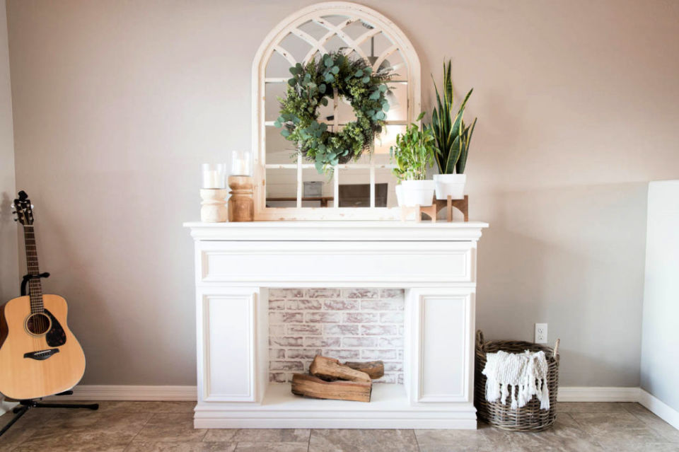 Build Your Own Faux Fireplace