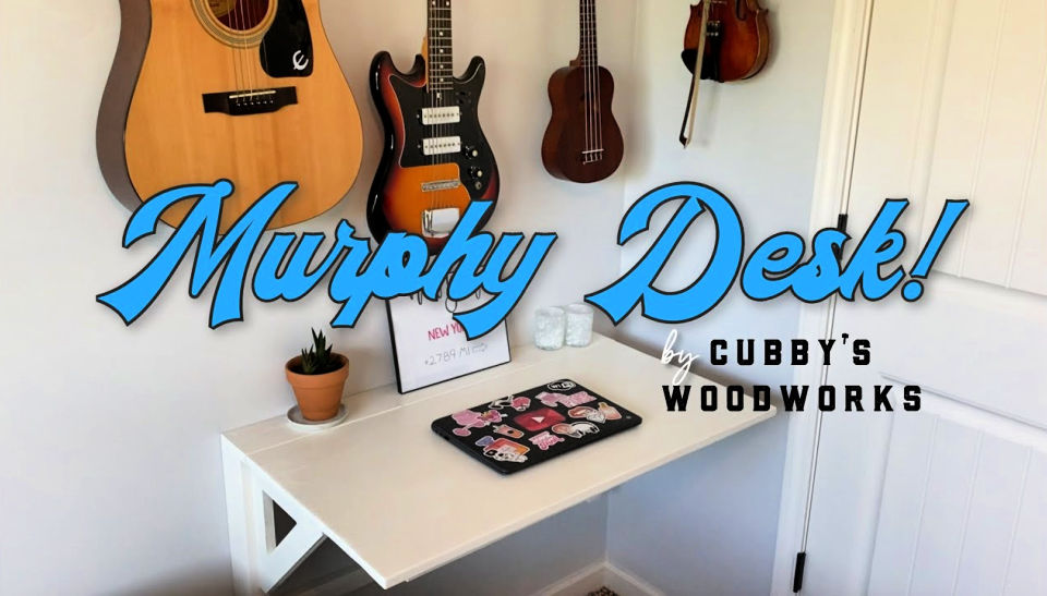 20 Free DIY Murphy Desk Plans DIY Fold Down Table