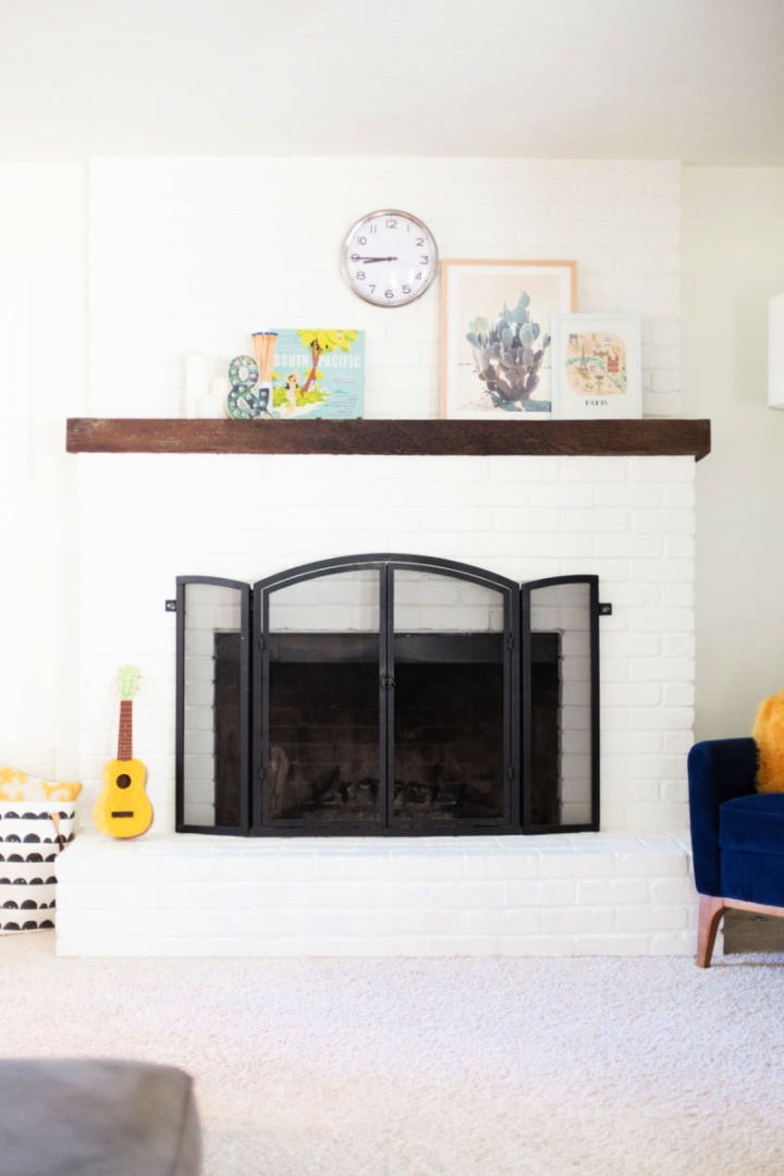 How to Paint a Brick Fireplace