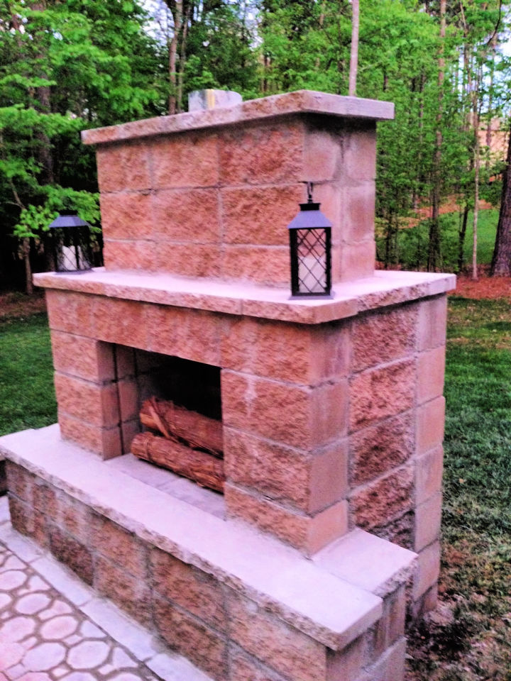 Outdoor Fireplace Construction Plan