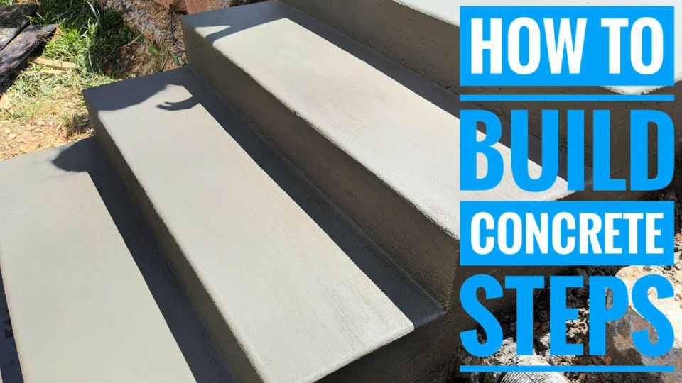 20 DIY Concrete Steps Plan How To Build Concrete Steps