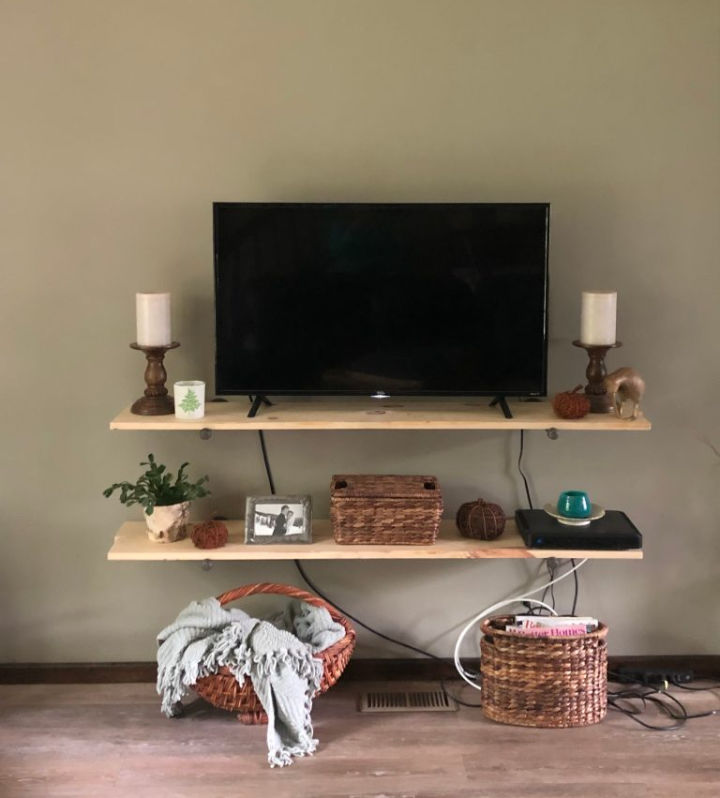 25 DIY Floating TV Stand Plans: DIY Entertainment Center