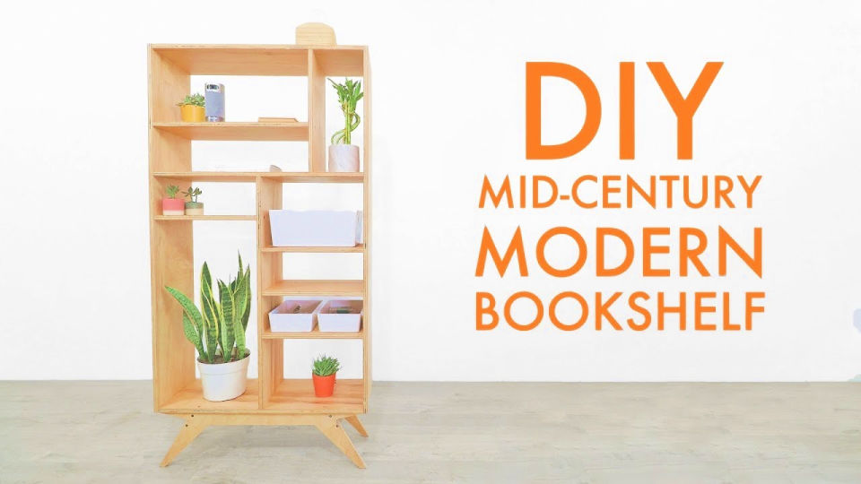 25 Free DIY Plywood Bookshelf Plans {DIY Plywood Shelves}