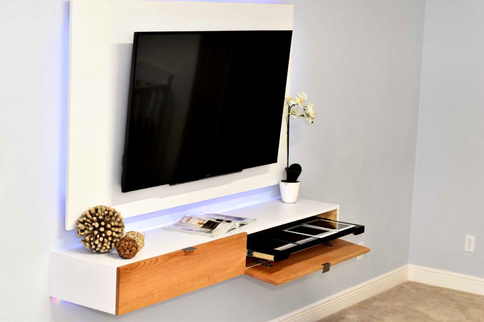 25 DIY Floating TV Stand Plans DIY Entertainment Center