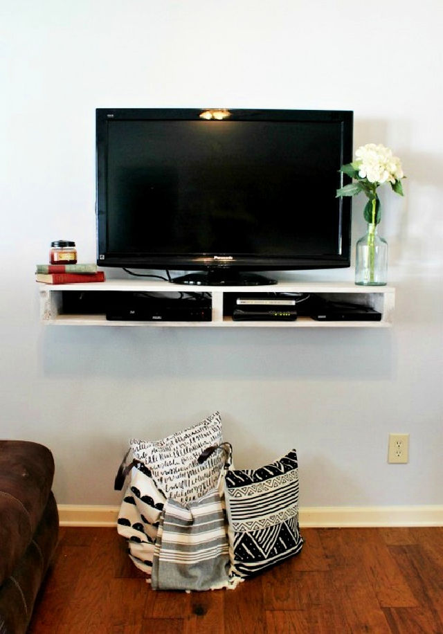25 DIY Floating TV Stand Plans DIY Entertainment Center