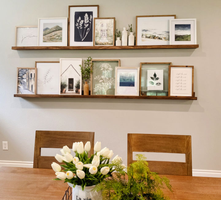 25 DIY Picture Ledge Ideas Build Picture Ledge Shelf