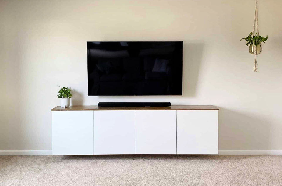 25 DIY Floating TV Stand Plans DIY Entertainment Center