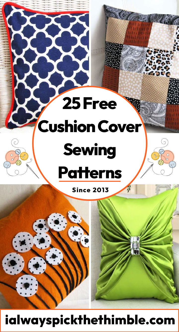 How to Make Cushion Covers 25 Cushion Sewing Patterns