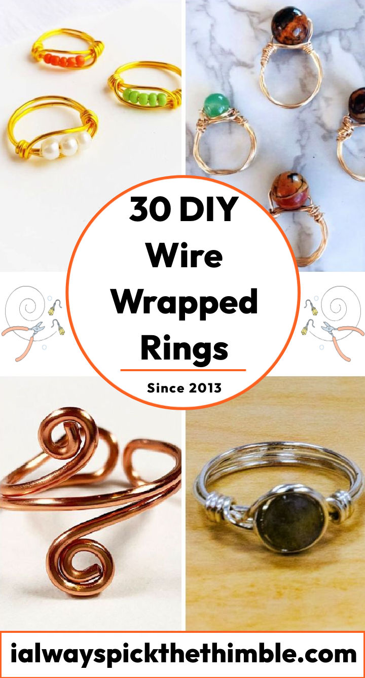 30 DIY Wire Wrapped Rings Easy Ring Making Tutorial