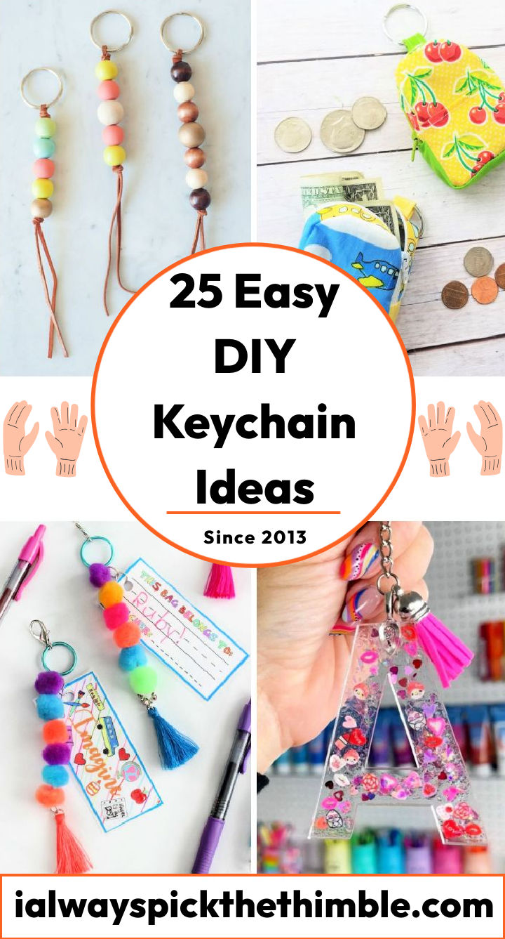25 Homemade DIY Keychain Ideas How To Make Keychains