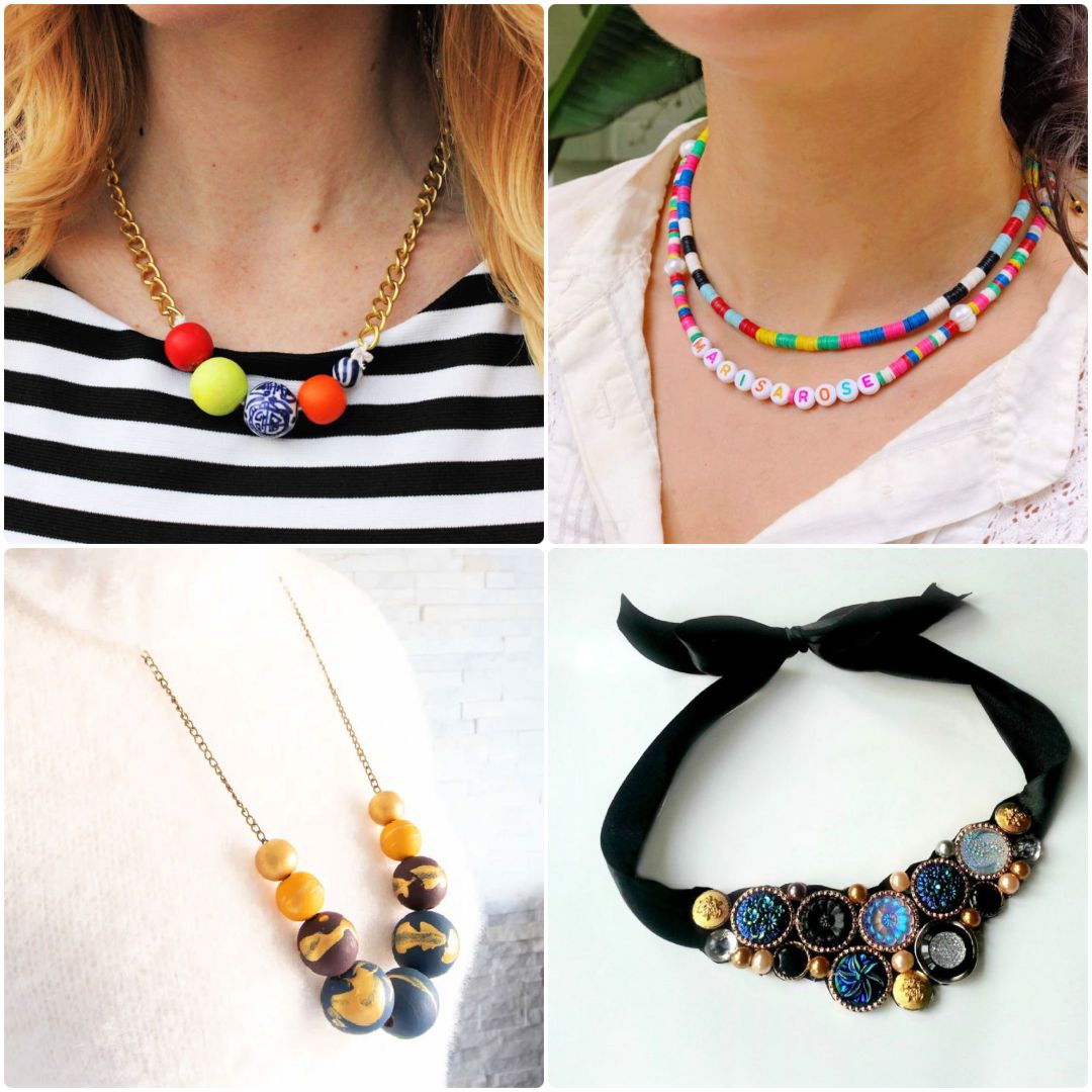 The Petite Enamel Pendant Necklace | Vana Chupp Studio