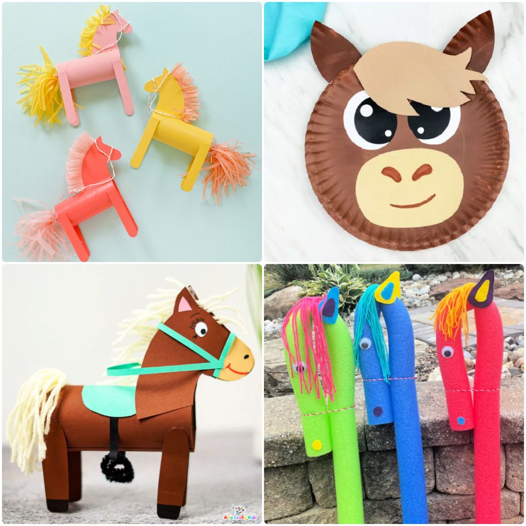 Pom-Poms For Crafts Assorted Colors & SIzes Horse Equine Christmas  Decorations