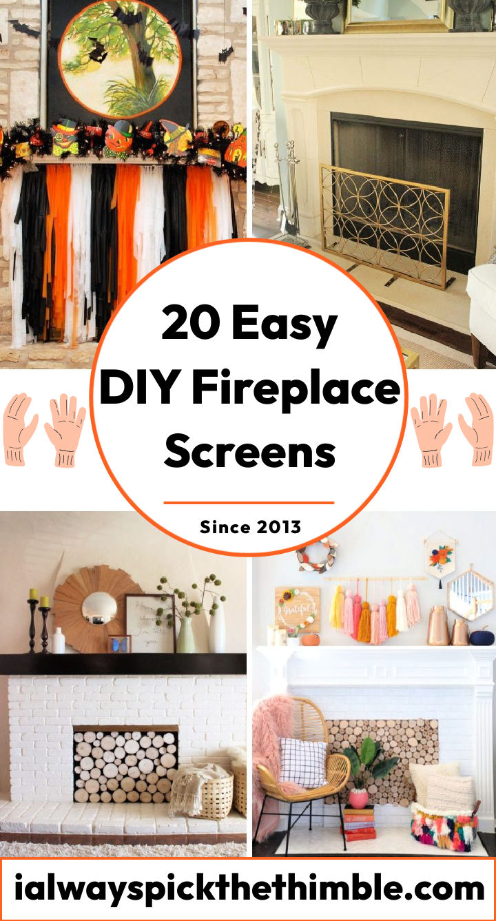 20 DIY Fireplace Screen Ideas How To Make A Fireplace Cover Diy Fireplace Screen Ideas