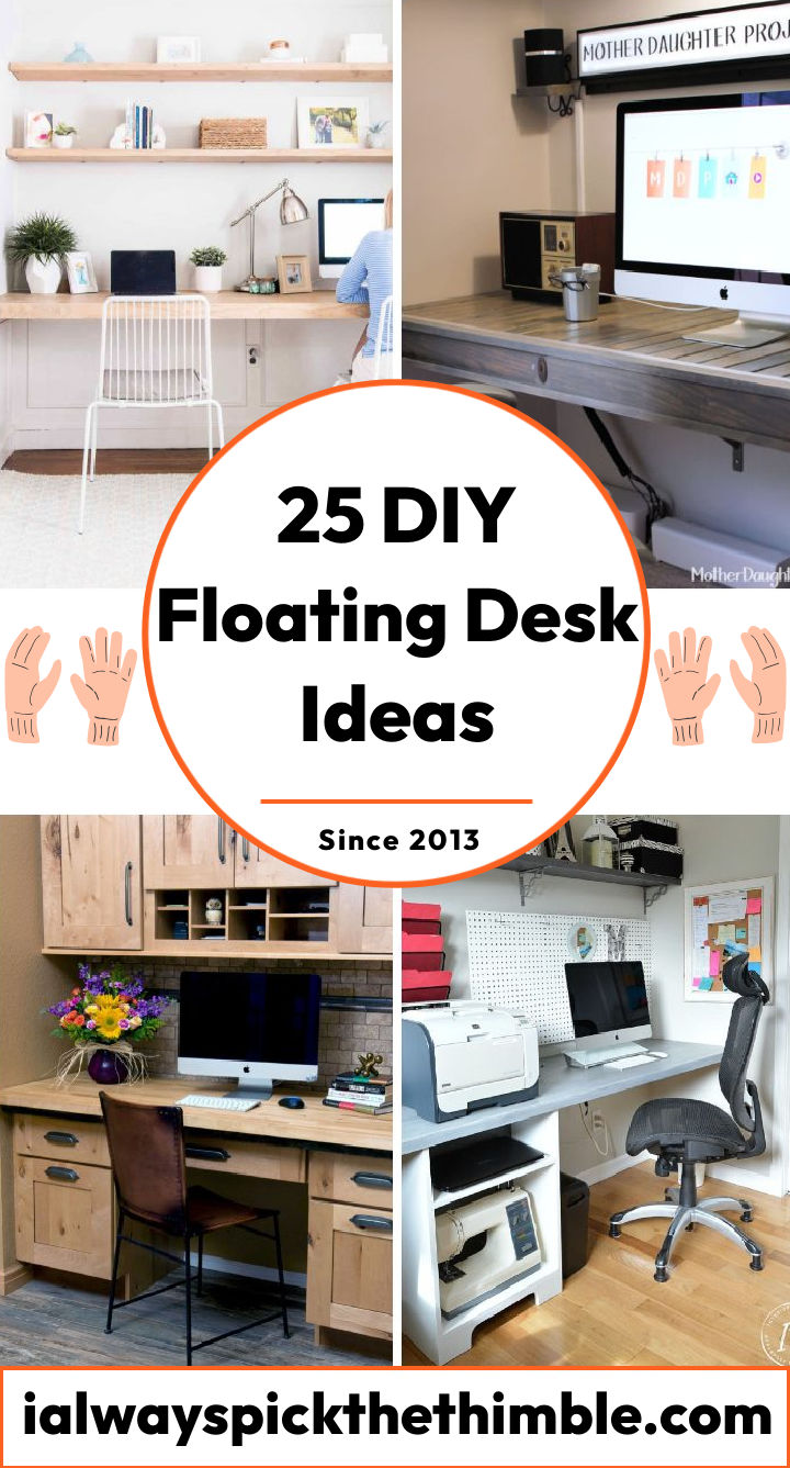 25 DIY Floating Desk Ideas How To Build a Floating Desk