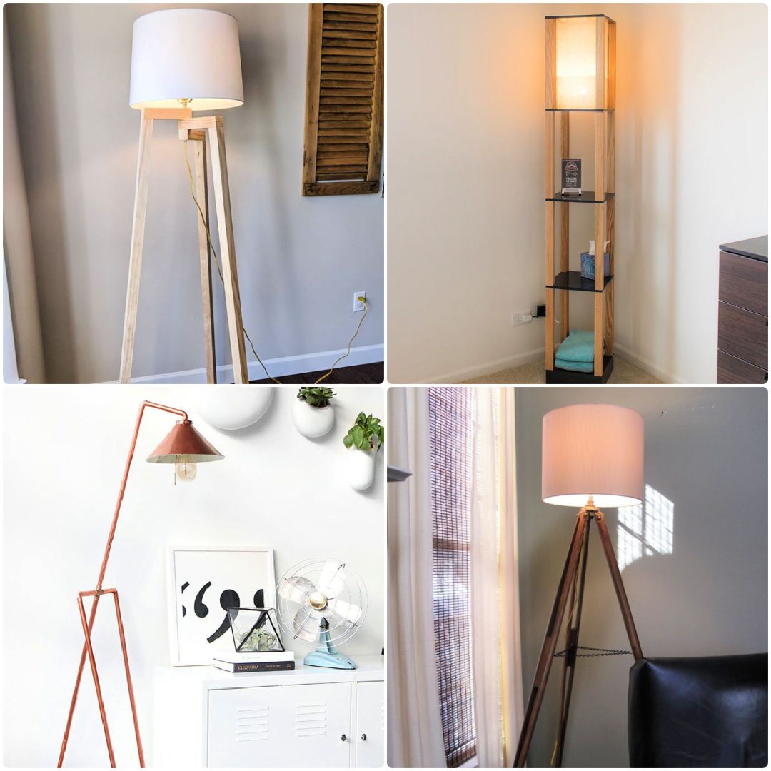 25 DIY Floor Lamp Ideas Make Your Own Floor Lamps