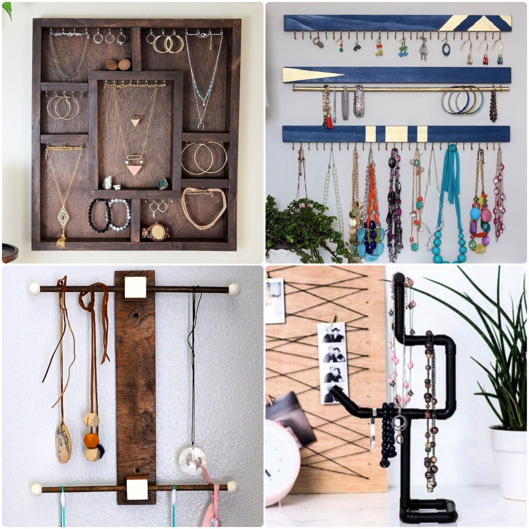 Simple DIY Necklace Holder Stand Ideas That Would Make Great Gifts