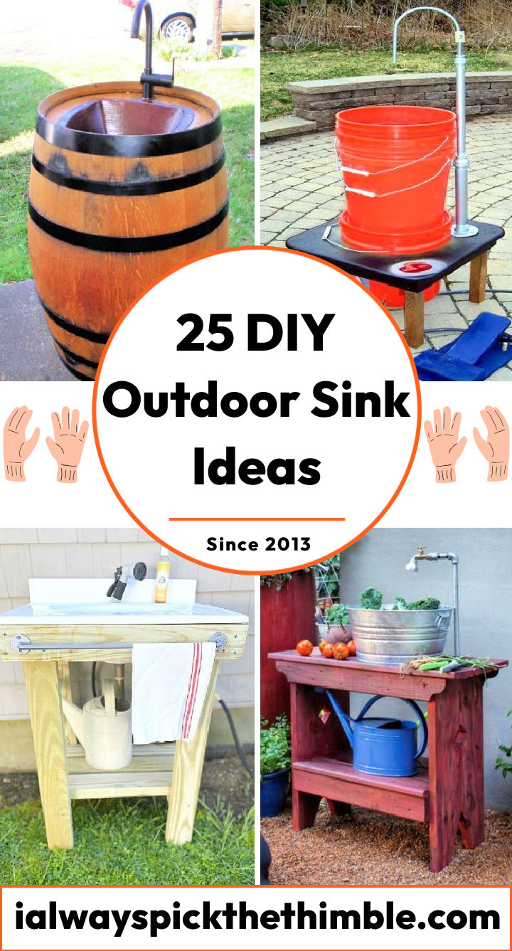 25 Homemade DIY Outdoor Sink Ideas Build Garden Sink