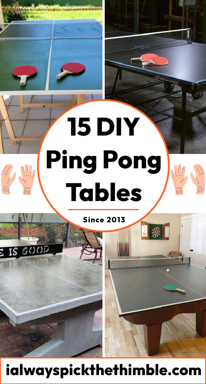 15 Homemade DIY Ping Pong Table Plans Free