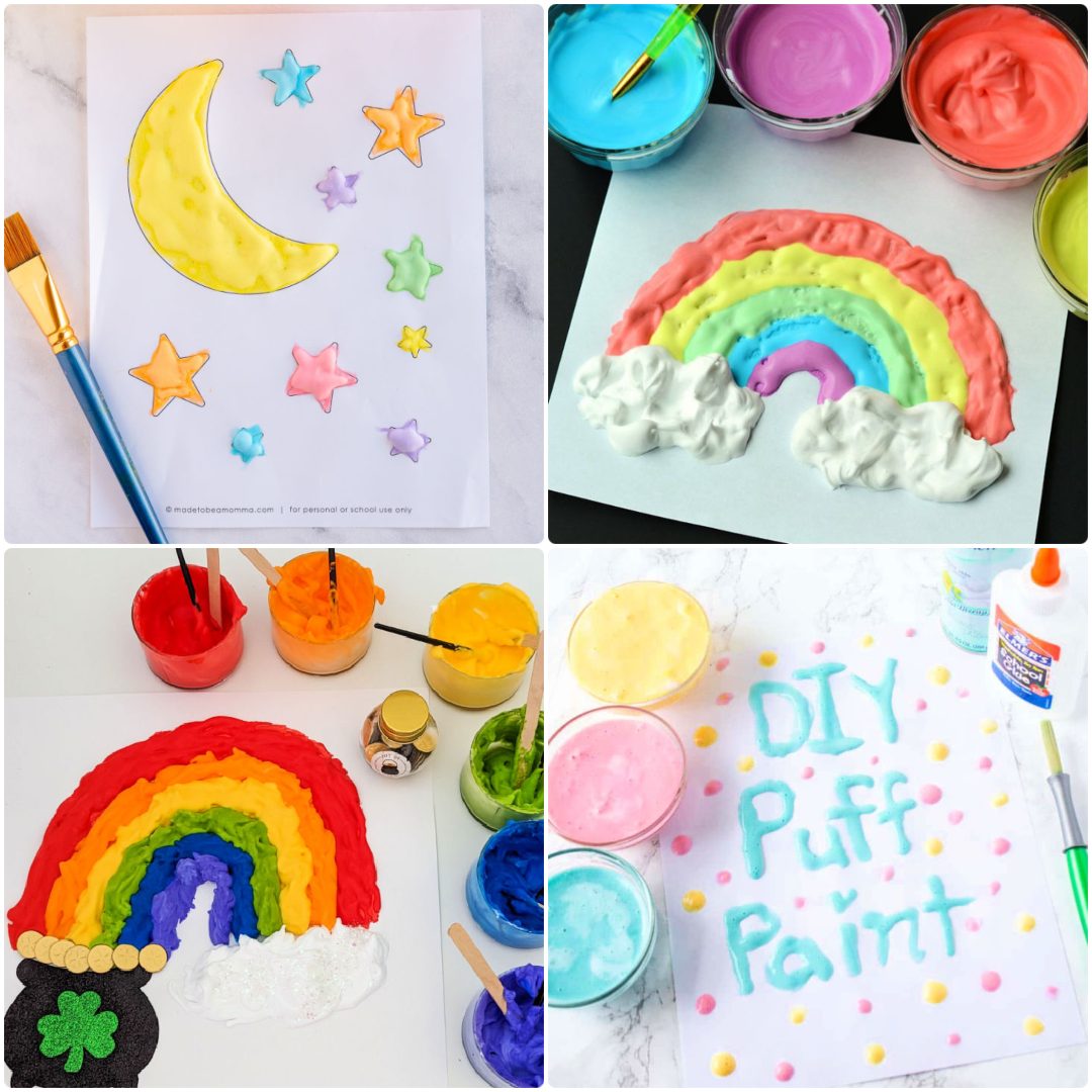 How to Make Homemade Puffy Paint - Typically Simple