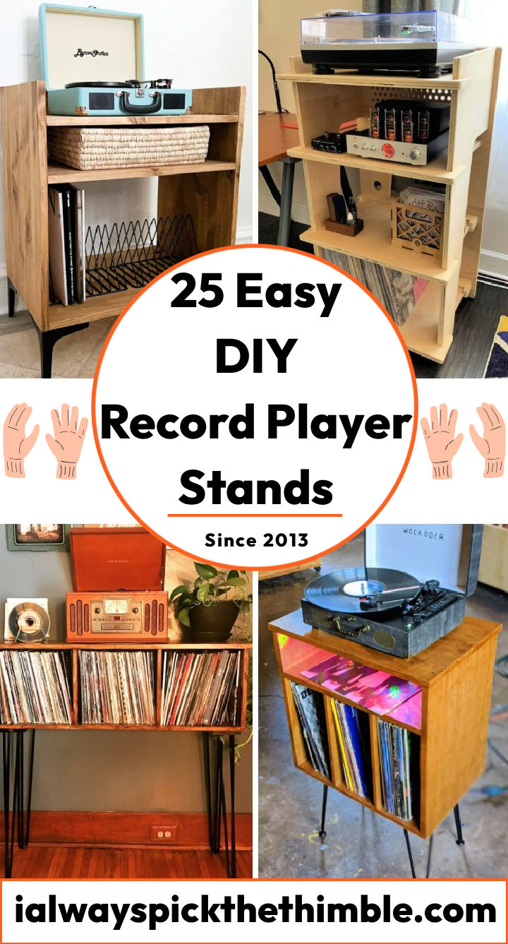 25 Free DIY Record Player Stand Plans