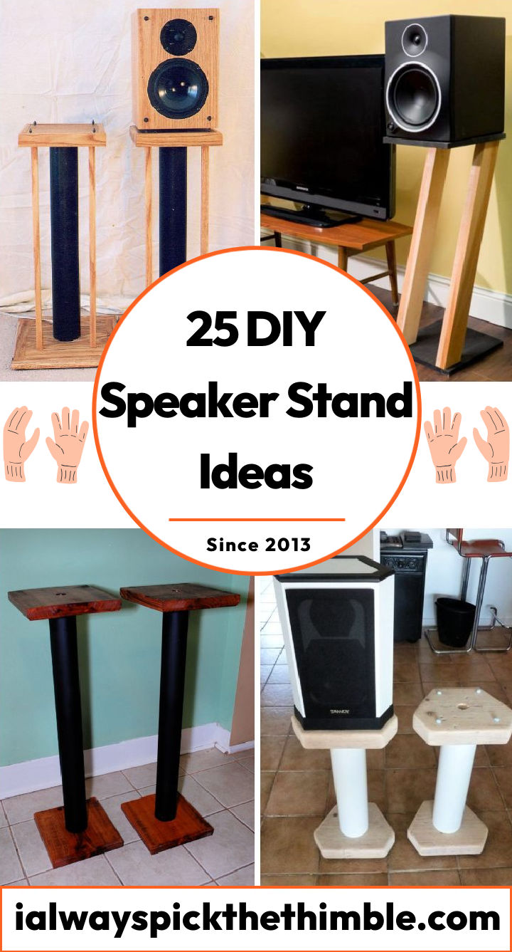 25 DIY Speaker Stand Ideas How To Build Speaker Stands