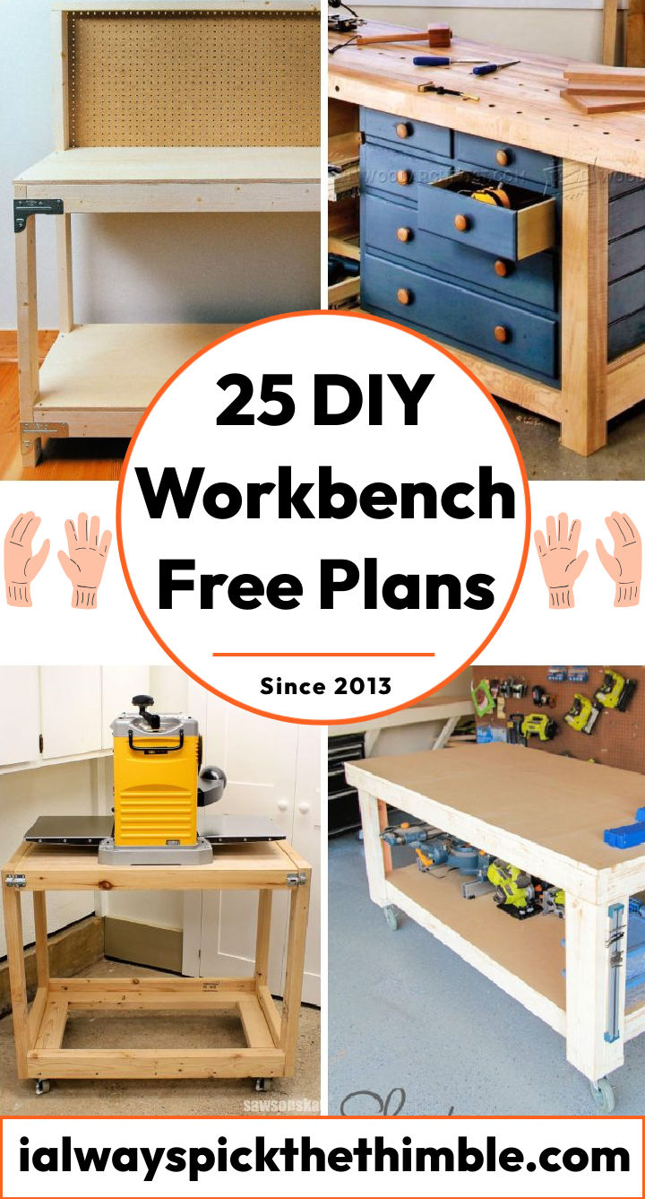 25 Free DIY Workbench Plans How To Build a Workbench