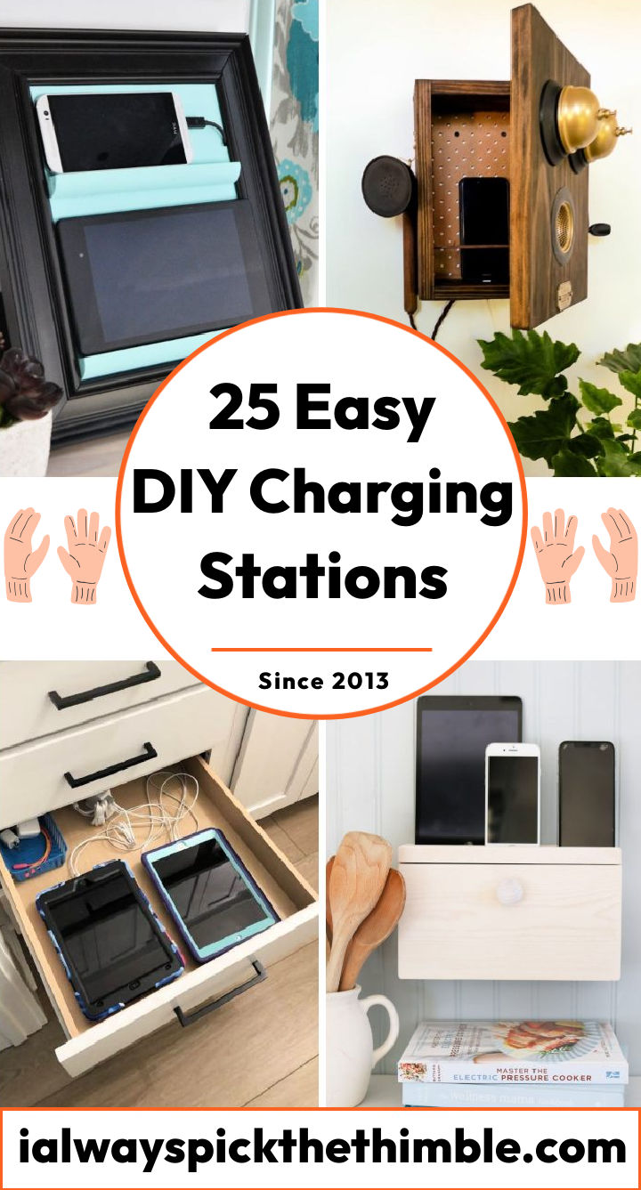 25 DIY Charging Station Ideas Family Charging Stations