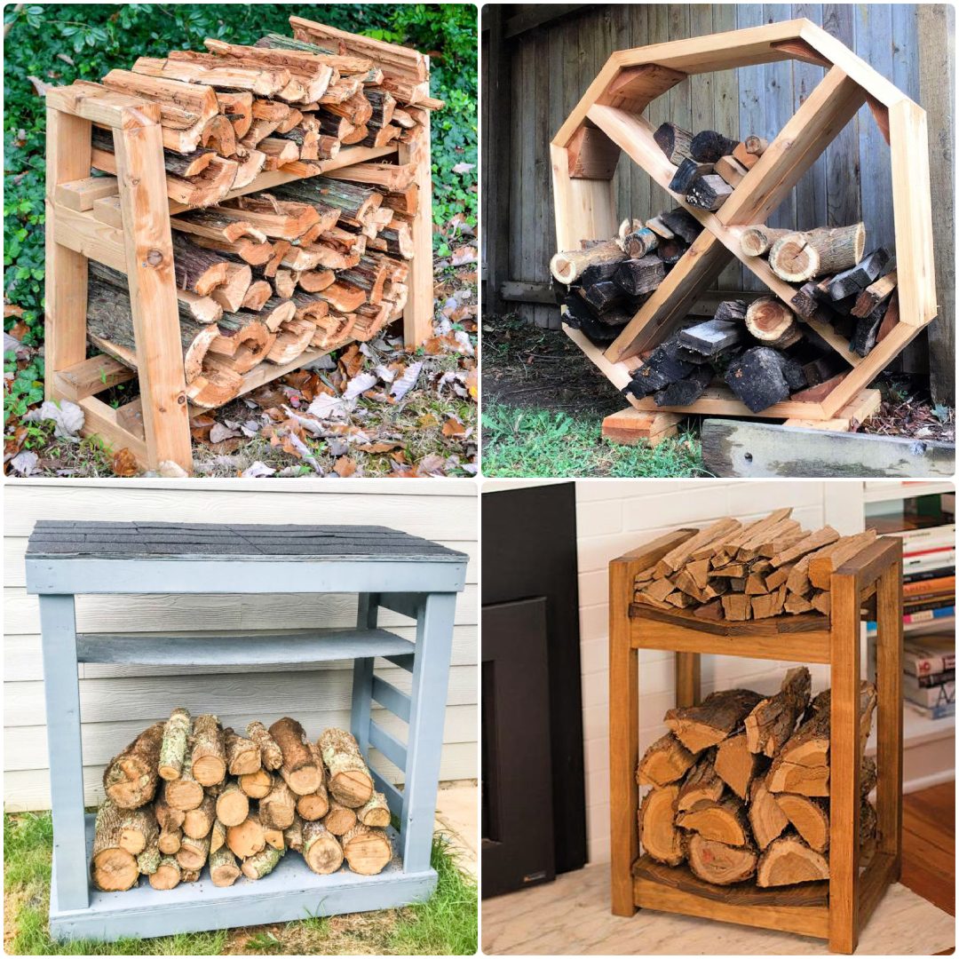 Easy DIY Firewood Rack With Roof: Build Plans : DIY Projects
